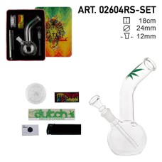 Amsterdam Leaf bong 16 cm GiftSET