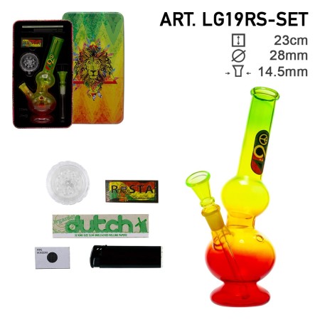 Four Twenty Rasta Bong Gift Set 23cm