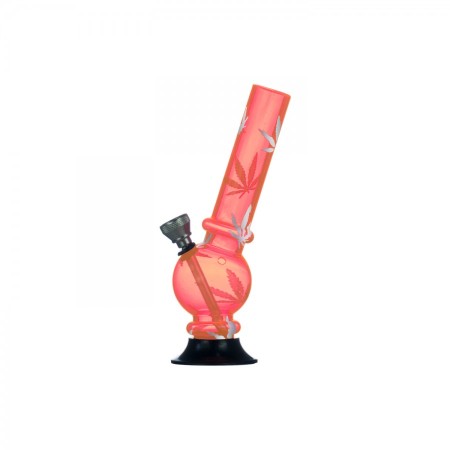 Akrilni Bong Cannabis Pink/orange 16 cm