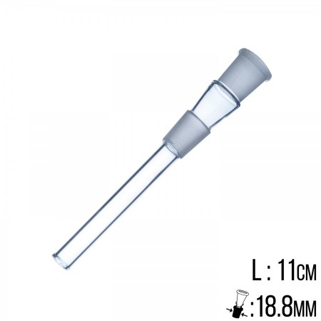 Adapter Chillum 18.8 joint size+18.8 joint size11cm