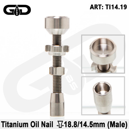 Grace glass Titanium oljni zebelj 18.8/14.5 male