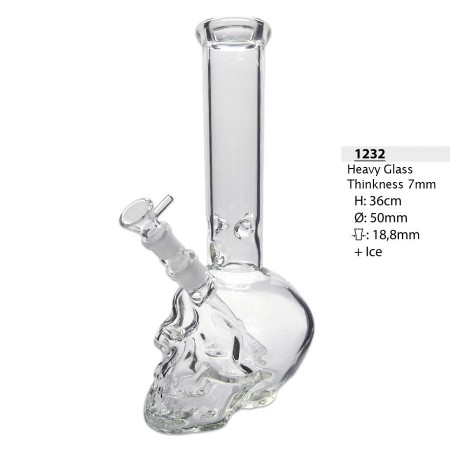 Heavy Big Skull Bong 36 cm 18.8