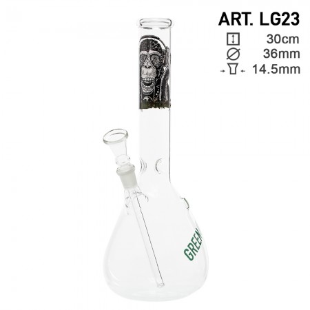 Bong Greenline Monkey Music Ice 30cm 14.5mm