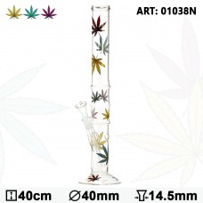 Leaf Multi Leaf Glass Bong 40 cm 14.5  D=40 mm