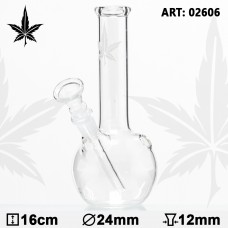 Leaf Small Leaf Bouncer Glass Bong 16cm D=24mm 12