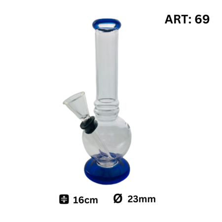 Bullet Glassbong Mini Blue 16cm