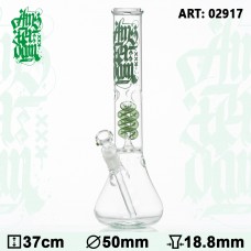 Amsterdam Glass Bong  37cm Ø:50mm 18.8mm ICE Spiral percolator