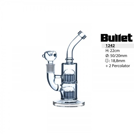 Bong Bullet 22cm percolator 2*12, 18.8