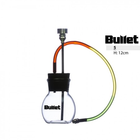 Bullet Mini Glass Hookah, 12 cm