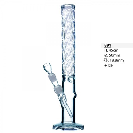 Bullet Heavy Cylinder Ice Bong 41 cm