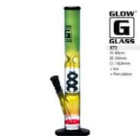 Bullet Hell Green Ice Bong Spiral perkolator+dome diffusor Rasta18.8mm 40cm