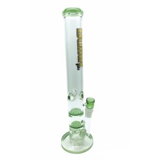 Bullet Gold Heavy Glass Bong 2x honeycomb precolators 44 cm 18,8 mm, D=50 mm