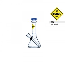 Bullet Zone Glass Bong High Traveler 15 cm