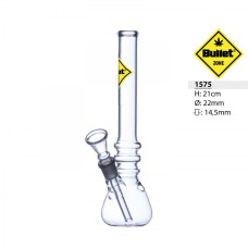 Bullet Zone Glass Bong 21cm D=22mm 14.5