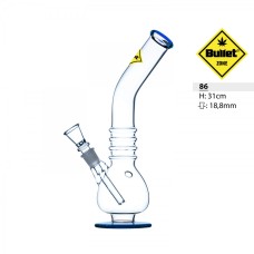 Bong Bullet Zone blue 31 cm 18.8