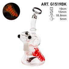 Grace glass bong Red scorpion Sveti se v temi