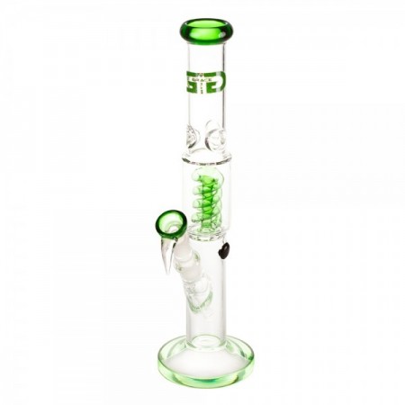 Grace Glass Green Cane Ice 37cm D=55/45mm 18.8 Spiral percolator