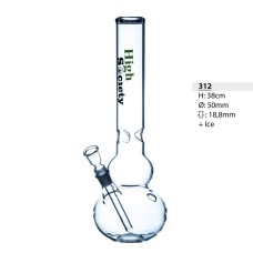 High Society Glass Ice Bong 38 cm