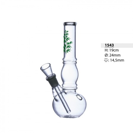 Bullet Glass Bong, 19 cm D=24mm 14.5