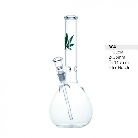 Bullet Glass Bong Ice 30 cm 14.5