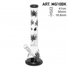 Leaf Glass bong Black 41 cm