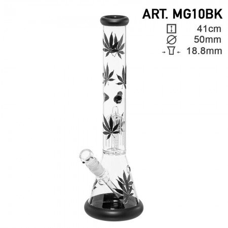 Leaf Glass bong Black 41 cm