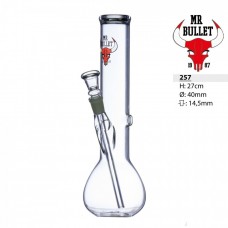 MrBullet Glass Bong 27 cm D=40mm 14.5