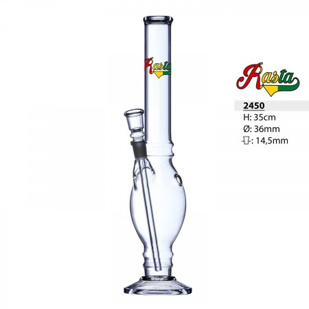 Rasta glass bong 35 cm D=36mm 14.5