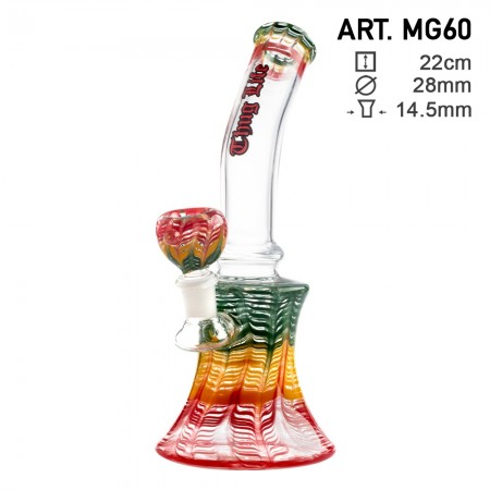 Thug Life Bong Bent Neck Series H:22cm D:28mm čilum:14.5mm