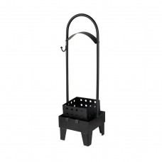 Smokah Charcoal basket Fireplace Matt Black