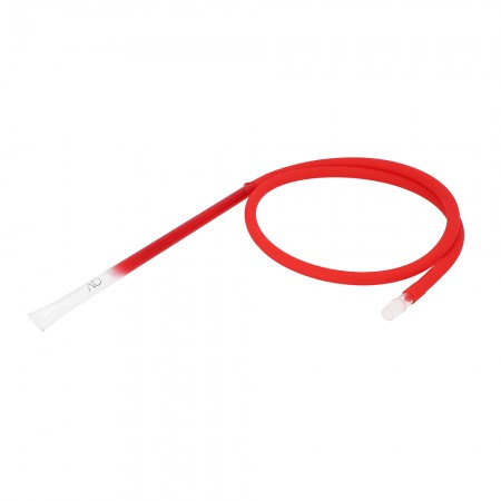 AO Glass Mouthpiece Hose Set Colored Round Red