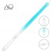 AO Glass Mouthpiece Hose Set Colored Round Blue