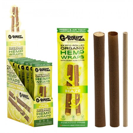 G-ROLLZ 2x Lemon Haze Pre-Rolled Hemp Wraps