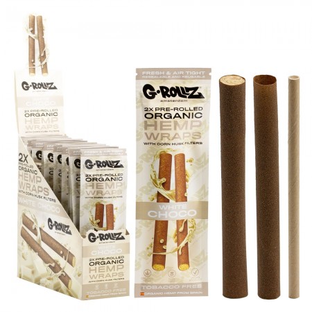 G-ROLLZ 2x White Chocolate Pre-Rolled Hemp Wraps