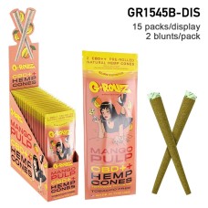 G-ROLLZ 2x 'Mango Pulp' Pre-Rolled CBD++ Hemp Wraps