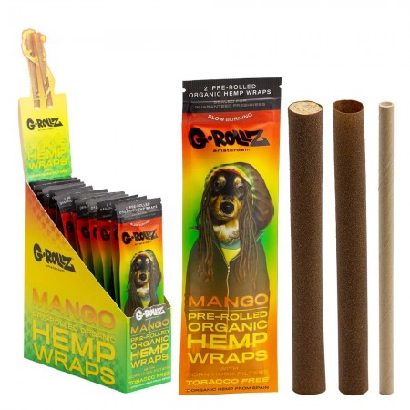 G-ROLLZ 2x Mango Flavoured Pre-Rolled Hemp Wraps