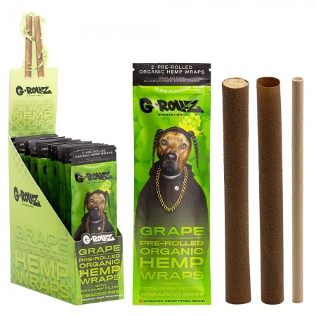 G-ROLLZ 2x Grape Flavoured Pre-Rolled Hemp Wraps