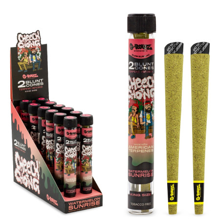 G-Rollz CheechChong Watermelon Sunrise Tpninfused  2 Cones 
