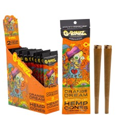 G-Rollz Blunts Pre-Rolled Hemp Cones Orange Dream 2 pcs