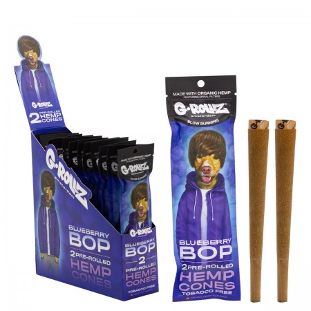 G-Rollz Blunts Pre-Rolled Hemp Cones Blueberry Bop 2 pcs