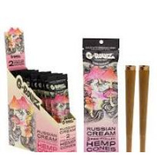 G-Rollz Blunts Pre-Rolled Hemp Cones Russian Cream 2 cones
