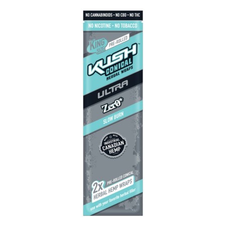 Kush Ultra Herbal Wraps Cones "Silver" No taste 2pcs