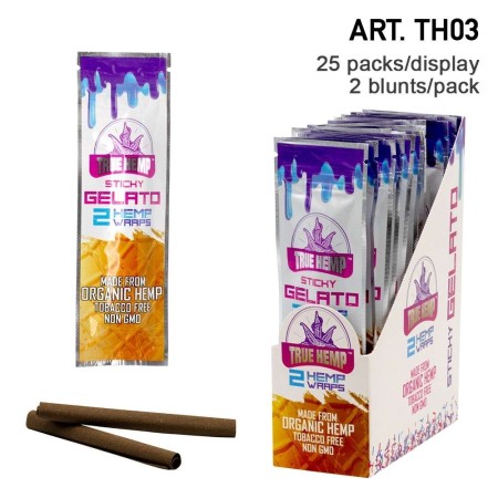 True Hemp Blunts Sticky Gelato 2 psc