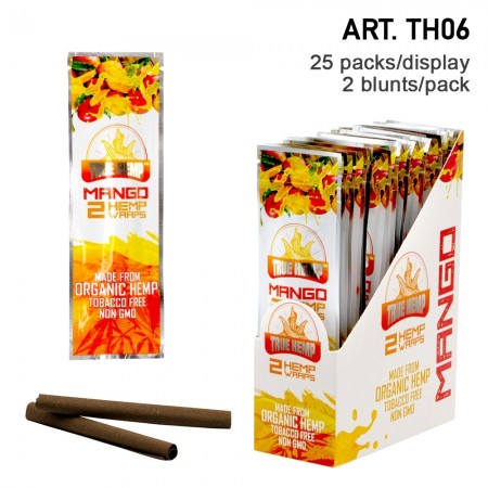 True Hemp Organic Wraps Mango 2 pcs