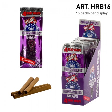 Royal Blunts Hemparillo Hemp Wraps Grape 4 kos