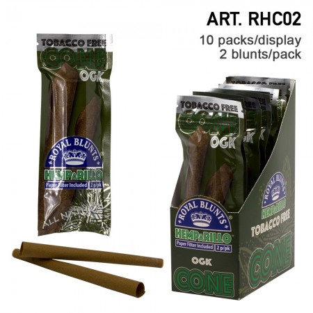 Royal Blunts Hemparillo OGK Cones with tips 2pcs