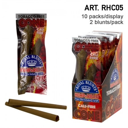 Royal Blunts Hemparillo Cali-Fire Cones + Tips 2pcs