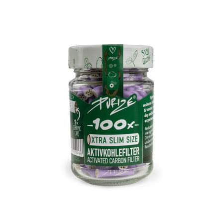 Purize Purple Charcoal Filters Xtra Slim 5,9mm 100 komadov