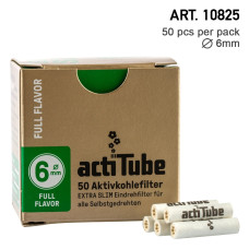  actiTube  Active Charcoal EXTRA Slim FULL FLAVOR 6mm 50 pcs