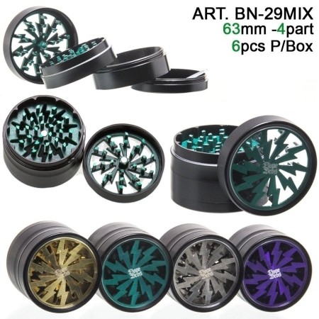 Dope Bros Grinder Lightning 4part D=63mm Mix of color